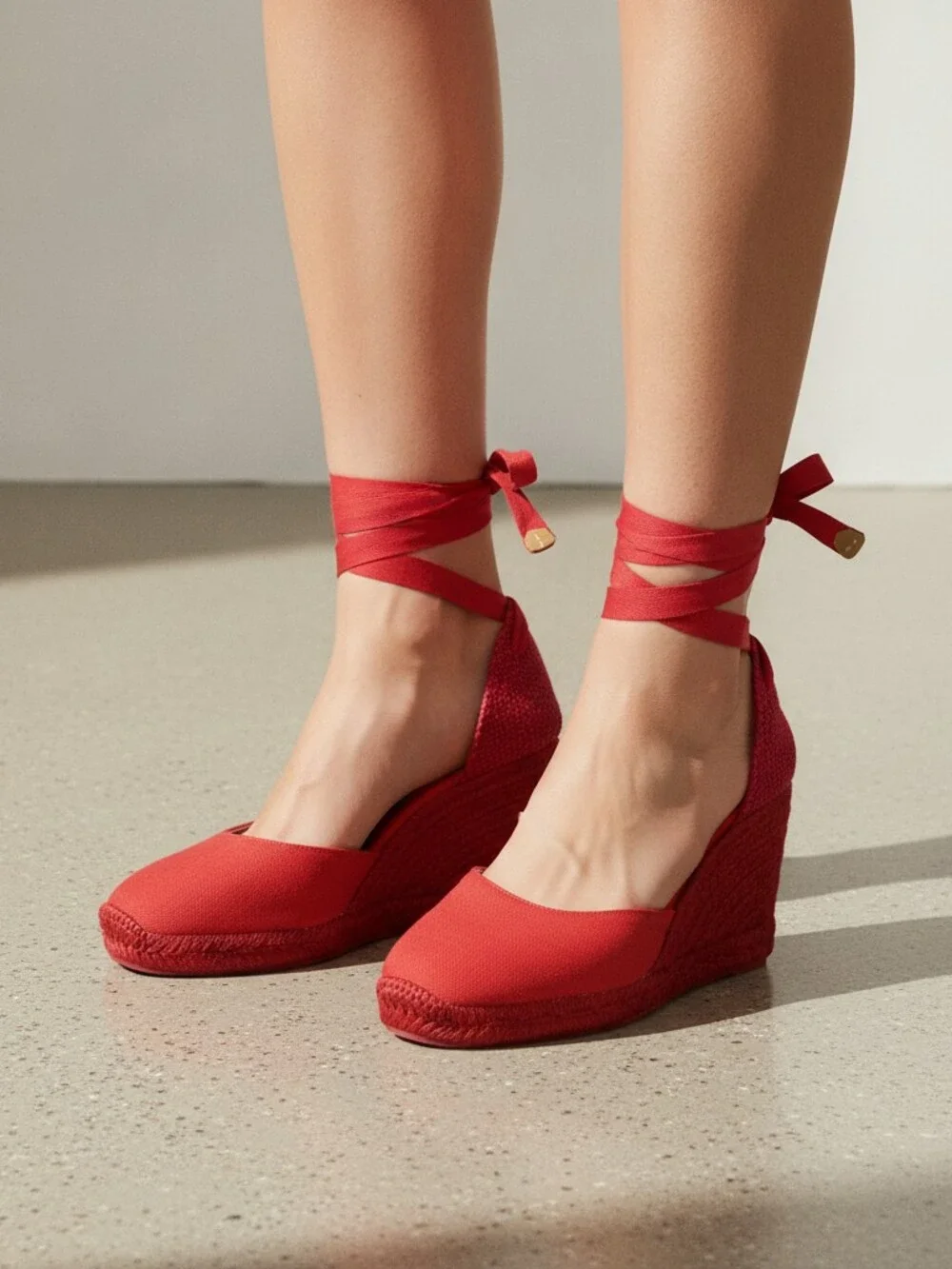 Castaner Red Espadrille Wedges | Women’s EU39 Regular